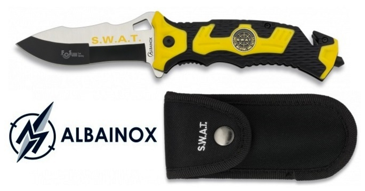 Couteau Pliant Swat Tactique Cm Albainox Couteaux Pliants